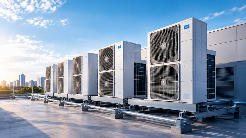 Obra de ar condicionado VRF comercial